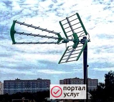 Фото Установка антенн. дачи