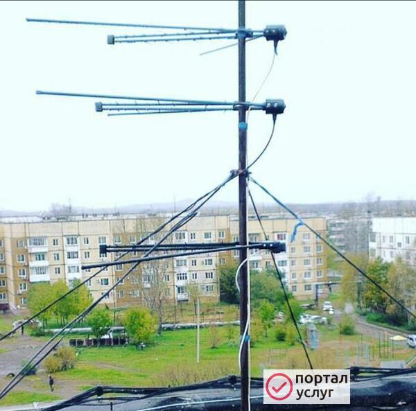 Фото Установка антенн на дачу