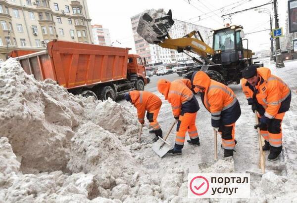 Фото Уборка снега в Самаре