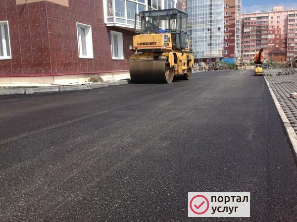Фото Укладка асфальта