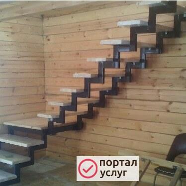 Фото Лестницы из профильной трубы 