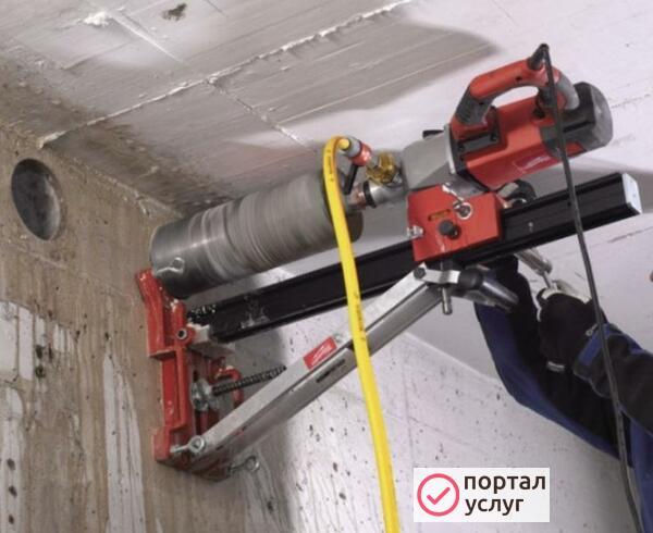 Фото Бурение стен