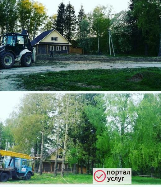 Фото Очистка участка, уборка территории