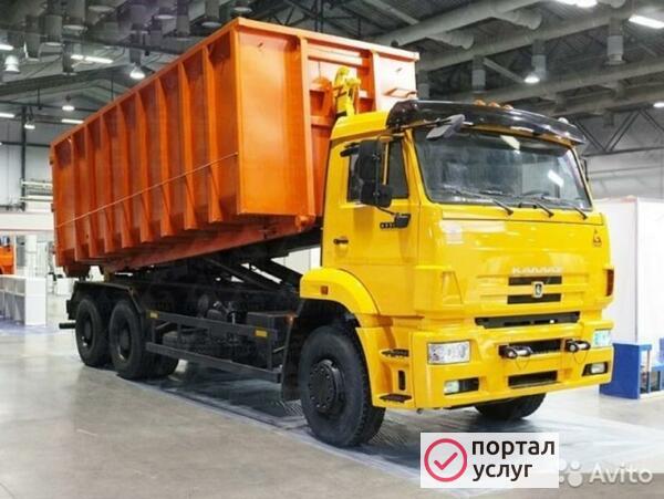 Фото Вывоз мусора контейнером