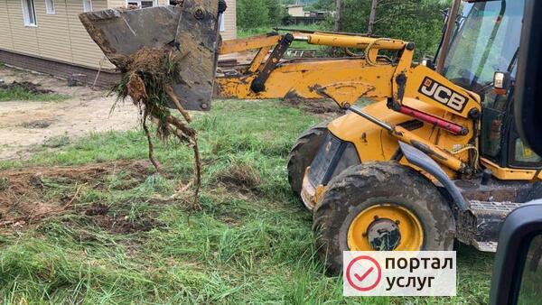 Фото Выравнивание участка 