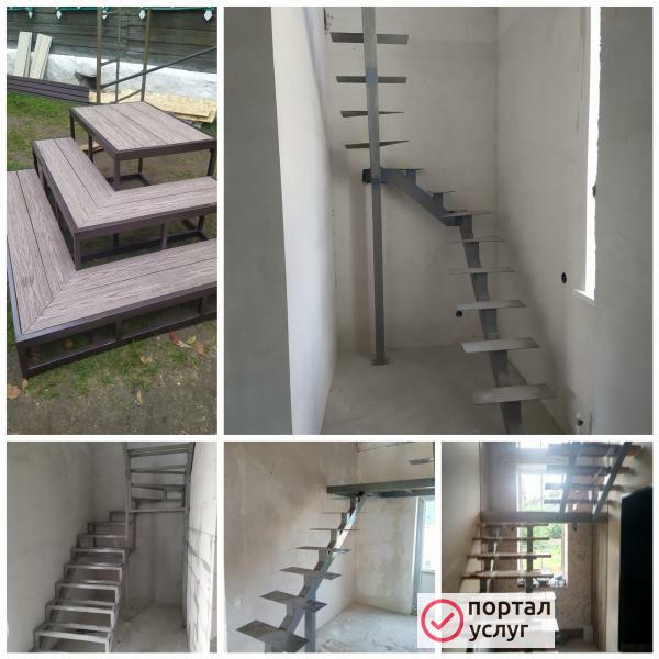 Фото Металлокаркас лестницы