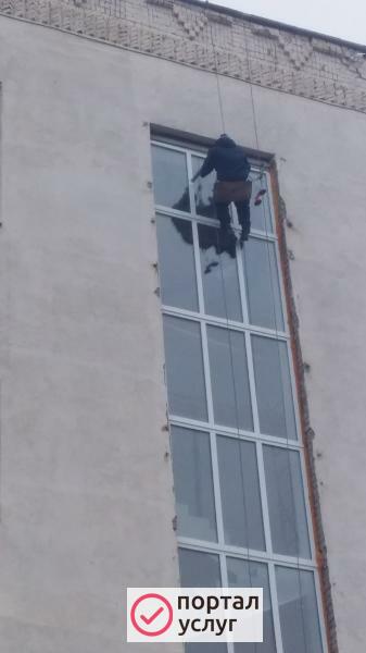 Фото Мойка окон,витражей,фасадов, балконов