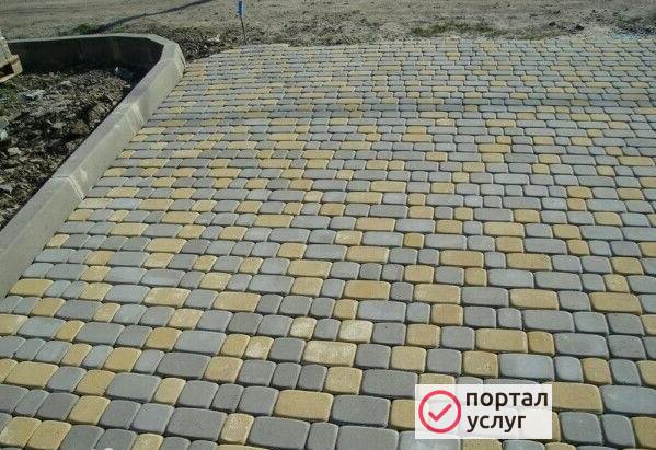 Фото Укладка тротуарной плитки