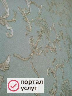 Фото Поклейка обоев