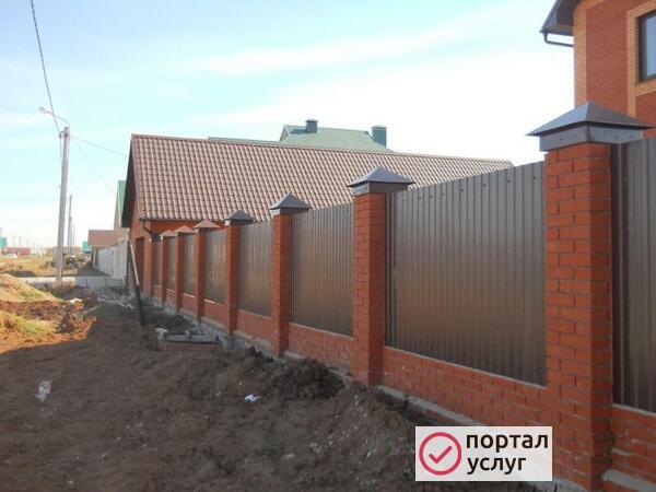 Фото Монтаж заборов