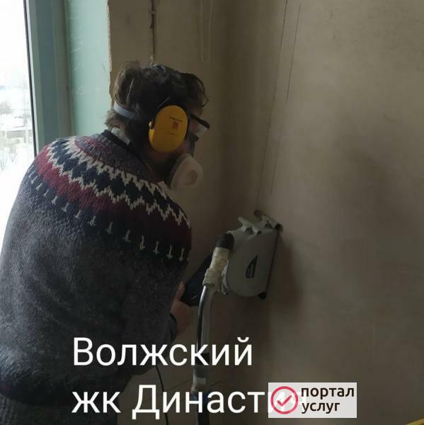 Фото Закладка трасс для сплит-систем при ремонте.
