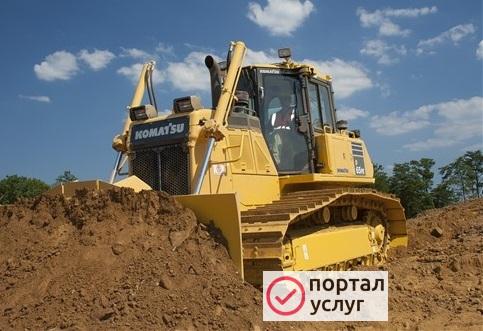 Фото Планировка участка бульдозером