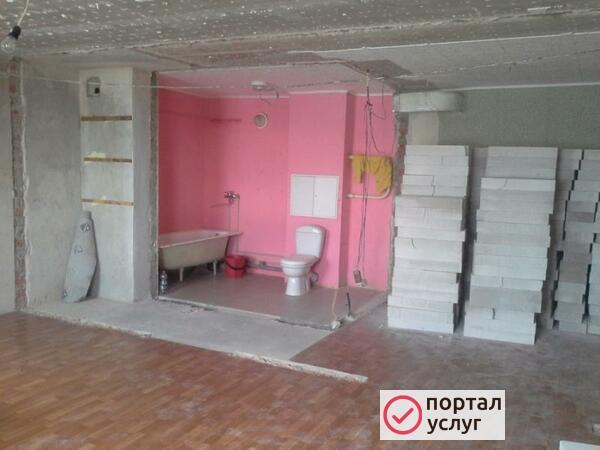 Фото Демонтаж стен, пола, перегородок. Вывоз