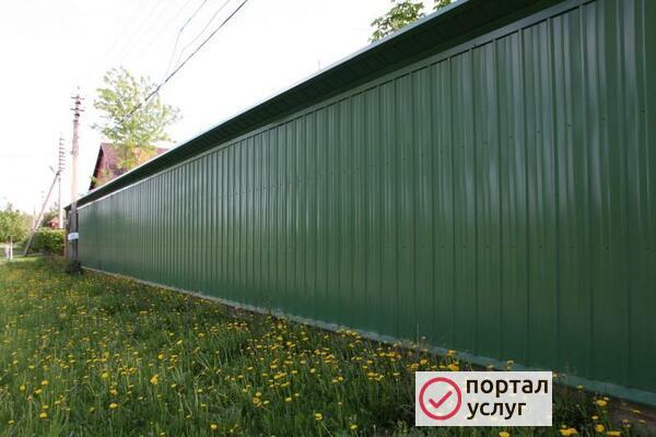 Фото Заборы из профнастила