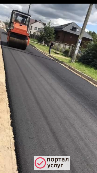 Фото Укладка асфальта асфальтирование дорог 