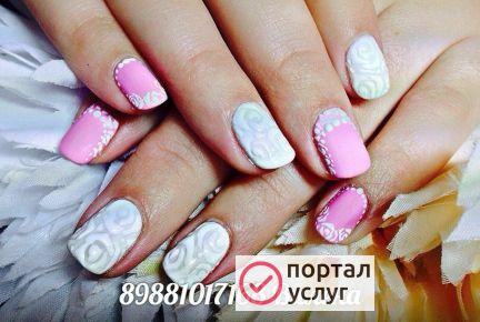 Фото Наращивание и покрытие ногтей