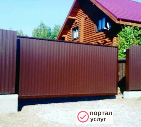 Фото Установка ворот качество