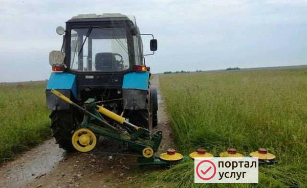 Фото Окашивание косилка покос
