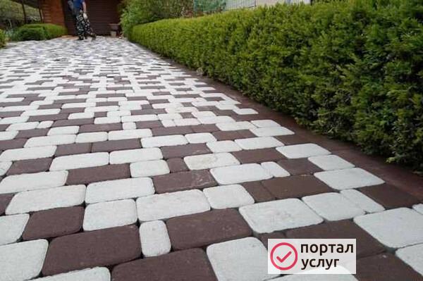 Фото Укладка тротуарной плитки