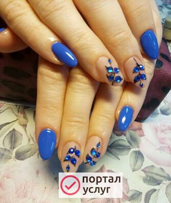 Фото Маникюр + покрытие с дизайном