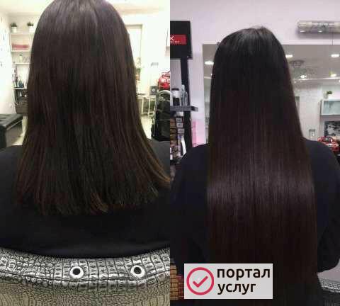 Фото Наращивание волос микро