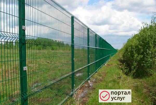 Фото Установка 3D забора