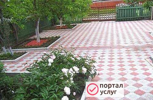 Фото Укладка тротуарной плитки