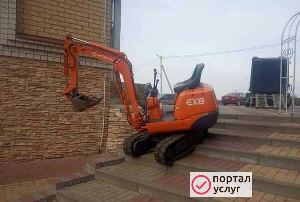Фото Услуги Мини-экскаватора