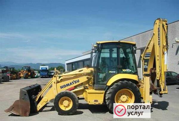 Фото Аренда экскаватора погрузчика
