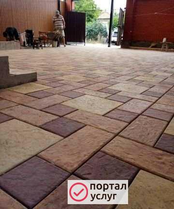 Фото Укладка троутварнной плитки