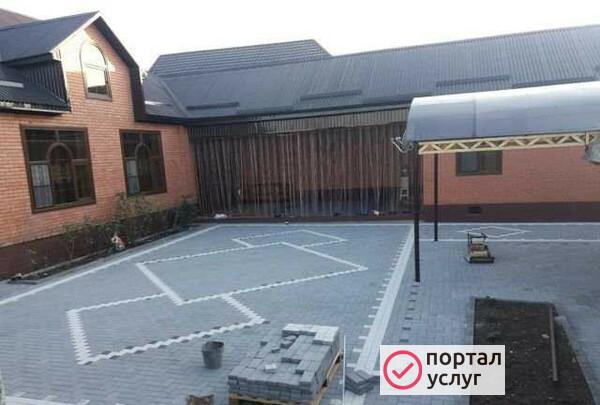 Фото Укладка брусчатки