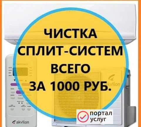 Фото Чистка сплит систем ремонт кондиционеров