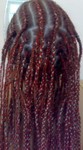 Плетение кос из акриловых нитей