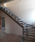 Удобная лестница металлокаркас на второй этаж