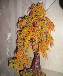 Деревья и цветы из бисера