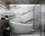 3D дизайн интерьера ванной комнаты санузла