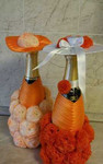 Декор шампанского к празднику, свадебные комплекты