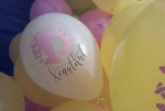 Гирлянды из воздушных шаров, нанесение логотипа на
