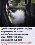 Сухой туман- удаление любых запахов в авто