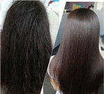 Кератиновое выпрямление волос