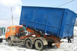 Вывезу строительный мусор контейнером пухто 6-27м3