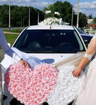 Свадебные украшения на машину в аренду