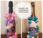Праздничные подарочные бутылочки с фото