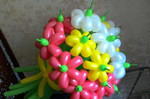 Букетики из воздушных шаров, шары с гелием и др