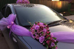 Прокат свадебных украшений на машину