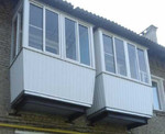 Остекление балконов и лоджий, пластиковые окна