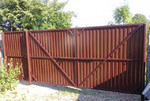 Забор из профнастила, забор металлический, навесы
