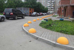 Парковочные барьеры.Полусферы бетонные