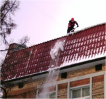 Уборка снега с крыш 