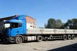 Перевозки грузов еврошаландой 13,6 м, тент-шторка